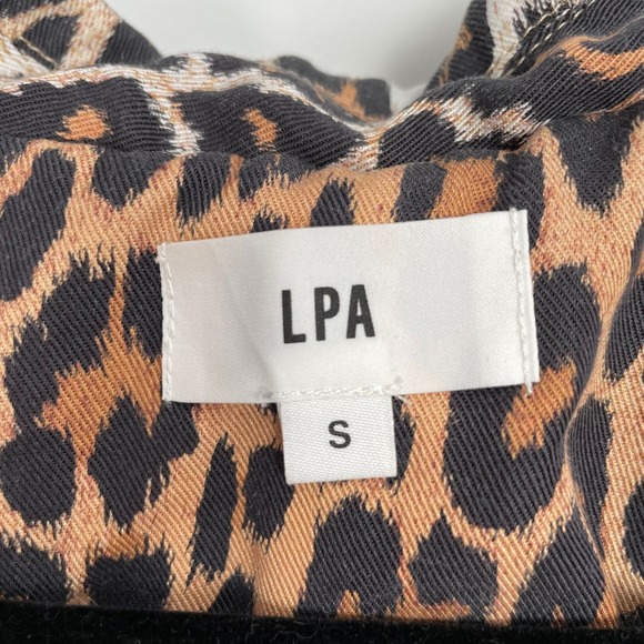 LPA Revolve Sienna Leopard Open Front Luxury Duster Coat Mob Wife Glam Small - Picture 7 of 10